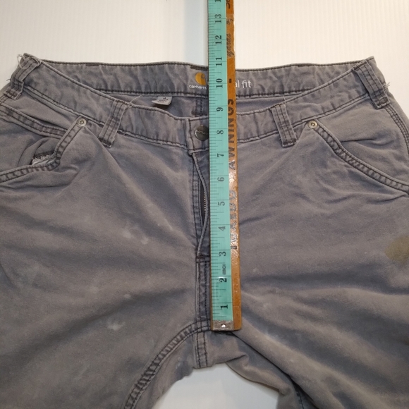 Carhartt Grey Carpenter Jean's Sz 14 - Picture 12 of 14